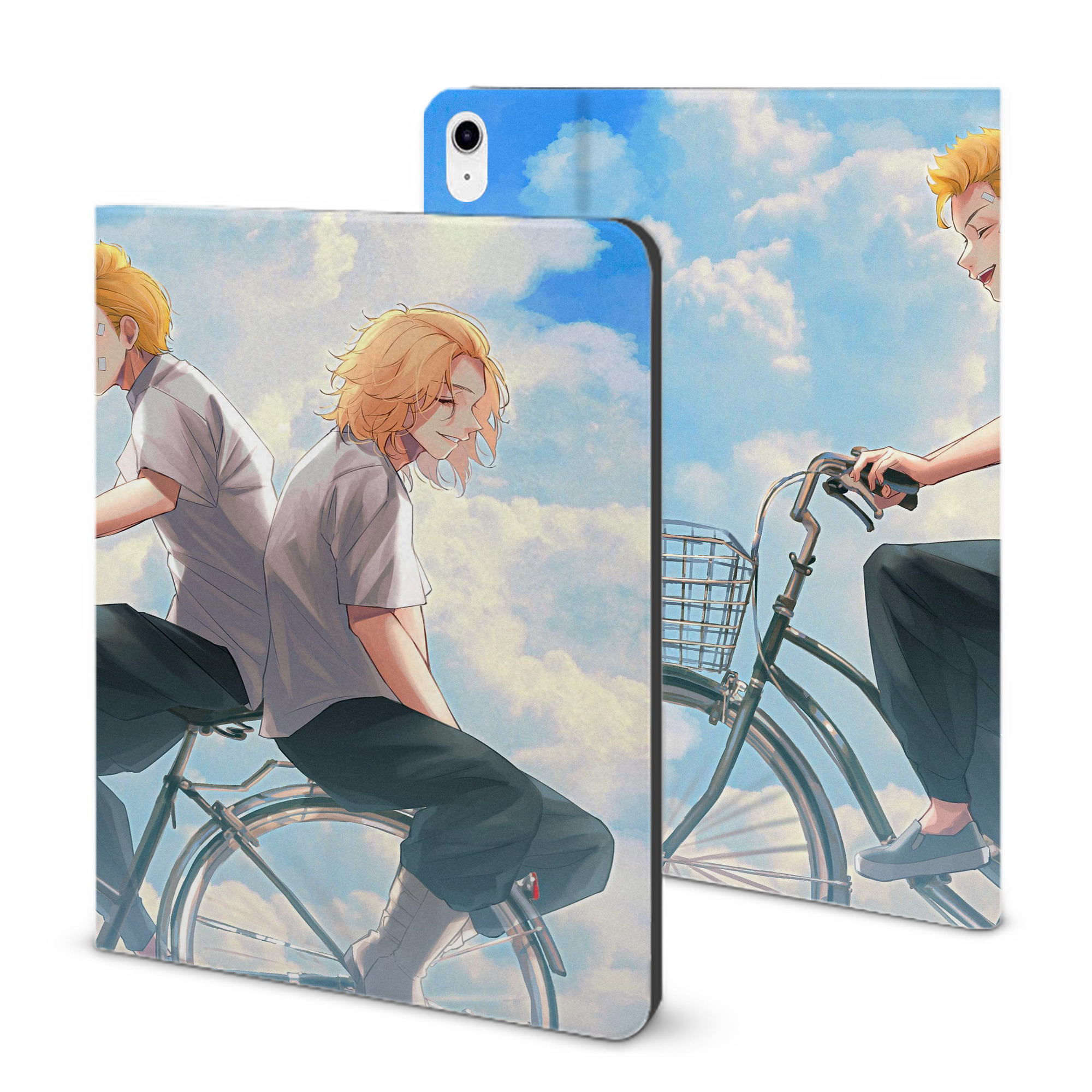 （画像用） 東京リベンジャーズ Tokyo Revengers IPad ケース ブック型 PUレザー TPU 耐衝撃 軽量 薄型 ペン収納なし 全面保護 IPad 各モデル対応